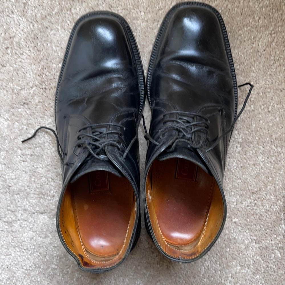 ColeHaan Black Lace up, Dress Boot Rubber Soles
